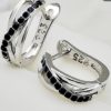 Black Sapphire Earrings