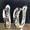 Black Sapphire Earrings