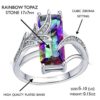 Mystic Rainbow Topaz Ring
