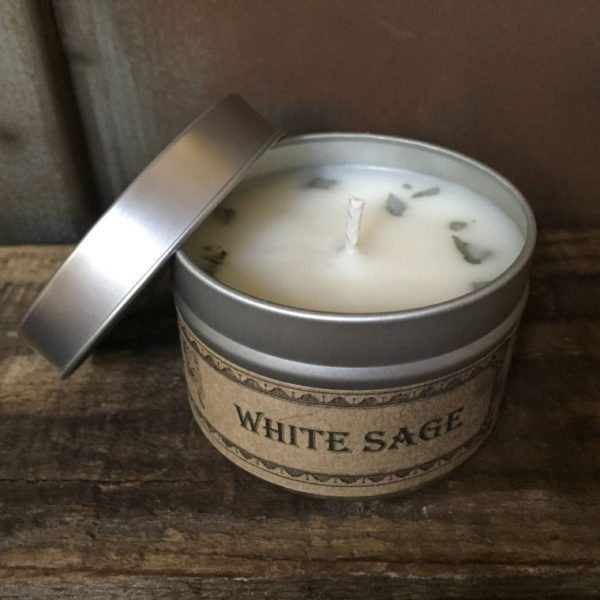 White Sage Travel Tin Candle
